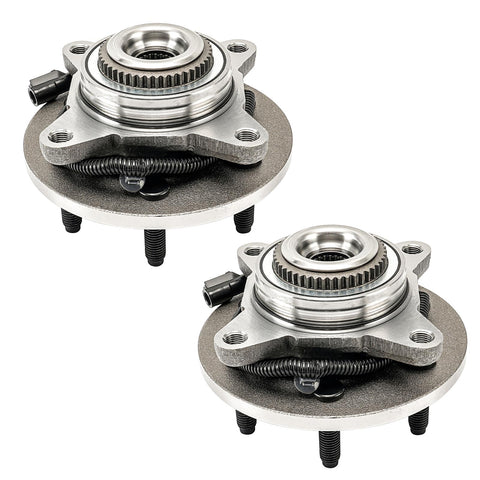 Front Wheel Bearing Hub Assembly For Ford F150 2005 To 2008 4WD And Lincoln Mark LT 2006 To 2008 4WD, 6 Lug, With ABS, Exact Replacement