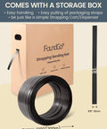 Heavy Duty Pet Strapping Kit With 1000 Foot Rolls And Tough Hand Tensioner comes with storage box and durable black polyester strap.