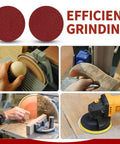 Three Inch Sanding Discs Kit 100 Pieces 80 To 3000 Grit Hook And Loop Quick Change Pads shown with woodworking use