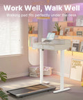 32 By 20 Inch Electric Standing Desk With Four Drawers, Adjustable Height Sit Stand Home Office Desk With C Clamp Mount