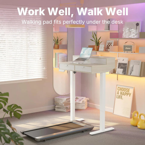 32 By 20 Inch Electric Standing Desk With Four Drawers, Adjustable Height Sit Stand Home Office Desk With C Clamp Mount