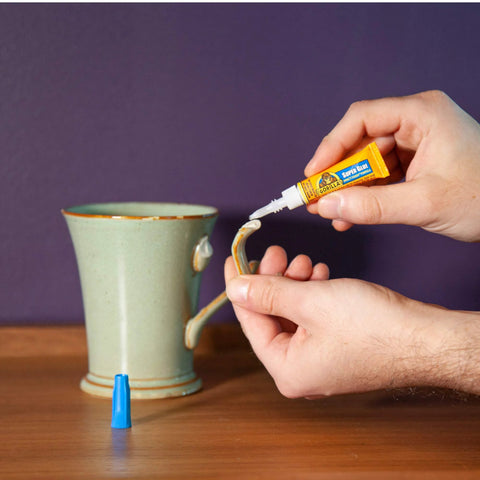 Clear All Purpose Glue In Four 3 Gram Tubes With Fast Setting For Projects And Repairs bonds ceramic mug handle repair.
