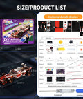 Remote Control F1 Car Kit With 3D Wooden Puzzle For Adults Do It Yourself Mechanical Model Kit Six Plus Hour Build, box and parts list