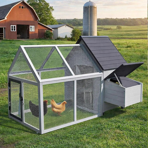 Chicken coop with Heavy Duty 16 Inch By 10 Foot Half Inch 19 Gauge Galvanized Welded Chicken Wire Mesh Roll For Garden Fencing Chicken Coops