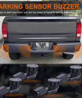 4 Piece Toyota Rear Parking Sensor Kit For RAV4 2014 2018 Tacoma 2015 2022 Tundra 2014 2021 Plug And Play OEM Replacement 89341 0C010 89341 0C020 Ultrasonic Obstacle Detection With Real Time Audible Alerts, four rear sensors