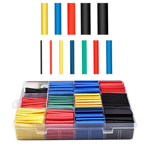Heat Shrink Tubing Kit With 800 Pieces Two To One Ratio For Electrical Insulation And Wire Sleeve Wraps Pro Grade For DIY