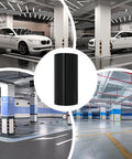 Heavy Duty Self Adhesive Garage Wall Corner Guard With Thick Eva Foam Pad To Shield Your Rig Door From Bad Hits And Bumper Scrapes Quick Peel Stick Edge Padding in a parking garage setting.