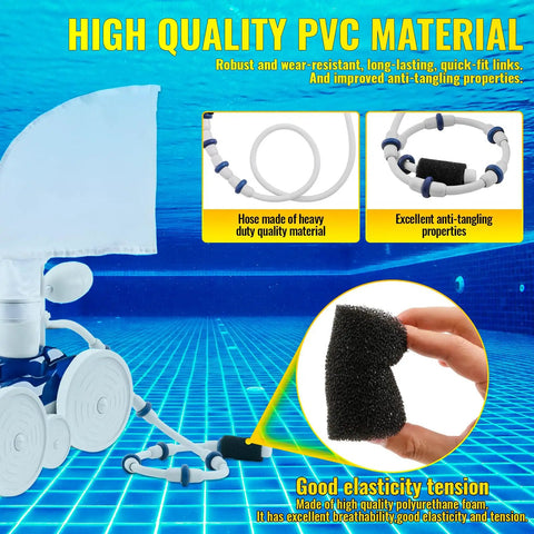 Beefed Up Pool Cleaner Rebuild Kit For Polaris 280 TR28P Zodiac Automatic Pool Cleaner with hose and foam filter