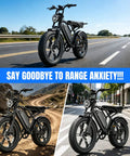 TST R002/R002S E-bike on road, rocky path, and urban setting, showcasing versatility.
