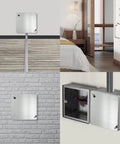 Beefy 4 Inch Metal Electrical Box Cover Plate Square Flat Junction Box Covers 4 Pack For Standard Boxes