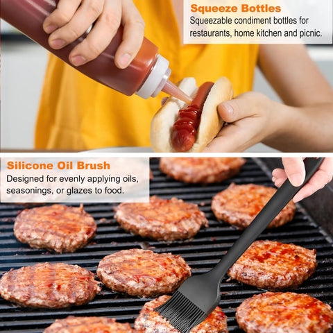 Pro Grade Griddle Accessories Kit With Smash Burger Press Extra Thick Spatula And Turners 38-Piece Flat Top Grill Tools Pack for BBQ