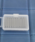 25 Pcs Flat Slotted Screwdriver Bits Set, 1 Quarter Inch Hex Shank, 2 Inch Length, Impact Ready in clear plastic case