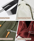 4 In 1 Drawstring Threader Tool Kit Stainless Steel Set With Spring Loaded Retriever And Safety Pins for hoodies and pants