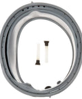 134728400 Bellows Kit Replacement for Front Load Washer Grey Plastic Seal and Gasket Durable OEM-Style Part shown flat