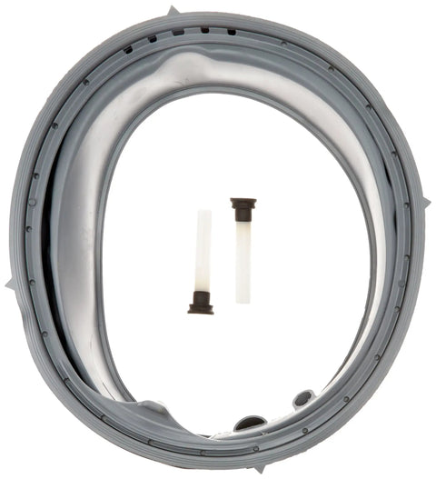 134728400 Bellows Kit Replacement for Front Load Washer Grey Plastic Seal and Gasket Durable OEM-Style Part shown flat