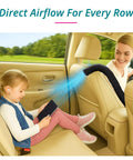 Backseat Breeze Extender For Car AC Vent, Universal Fit Air Tube directs cool air to child in backseat, keeping passengers comfy