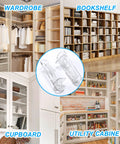 24 Pack Self Locking Plastic Shelf Pegs For 5/8 Inch Shelves (16mm), Clear Cabinet Pins in various furniture examples