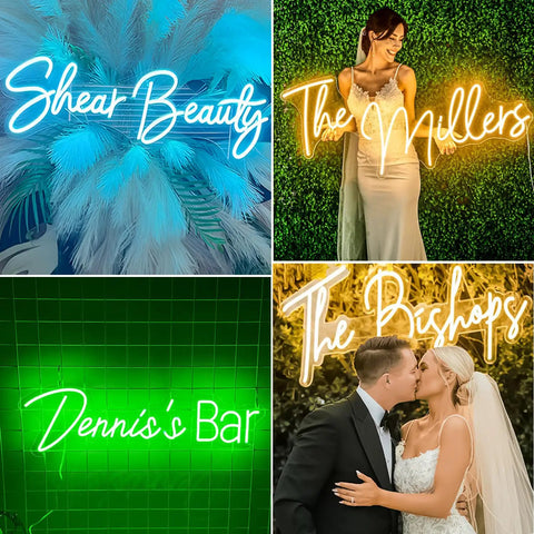 Custom Neon Sign LED Light Up Name Sign For Weddings Bars Salons Beauty Biz And Events Personalize Neon Light