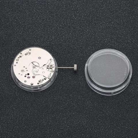 No 6498 Mechanical Watch Movement Automatic Replacement Part showing front details, alloy construction on dark background