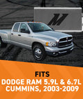 Heavy Duty Transmission Cooler For Dodge Ram 2500 3500 4500 5500 With 5.9L Or 6.7L Cummins Diesel Bolt On Upgrade next to truck