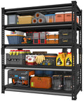 Beefy Heavy Duty Garage Shelving Unit 5 Tier Steel Shelves With 2200 Lbs Capacity showing organized tools and supplies