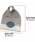 Lane No 2 Field Hoe Head Beefy 2 Lb Forged Steel Pro Grade Heavy Duty Replacement for Agriculture and Landscaping