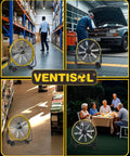 Beast 24 Inch High Velocity Industrial Drum Floor Fan with 3 Speeds in garage, warehouse, and outdoor settings