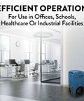 LGR 3500i Industrial Dehumidifier With Built In Pump For Basements And Garages Portable Commercial Dehumidifier in an office setting