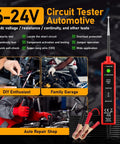 Durable 6 To 24V DC Automotive Circuit Tester Light With 13 Feet Leads For Cars Trucks And SUVs 12 Volt Check Light