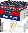Built Tough Closed Cell Spray Foam Insulation Kit With 48 Packs Of Self Expanding Adhesive For Garages And Attics Featuring Pro Spray Gun and safety gear.
