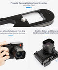 Heavy Duty Metal Hand Grip For Leica Q3 Handgrip Secure Handle Bracket With Grippy Anti Slip Pads Arca Swiss Quick Release Plate