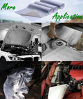 Self-Adhesive Aluminized Fiberglass Heat Shield With Aluminum Backing, Reflective Thermal Barrier used in automotive applications