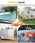 UASAM surge brake lockout key with orange strap, magnetic release; 2 pcs for UFP A60/A70/A75/A84 boat trailer brakes