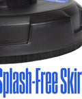 Close-up of 12 Inch Pressure Washer Surface Cleaner Attachment For Up To 2500 PSI With 1/4 Inch Quick Connect and splash-free skirt
