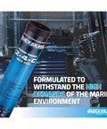 Marine Grade 2-4-C Lubricant with PTFE Grease Gun Kit, NLGI 2 Waterproof Lithium Grease cartridge for marine environments