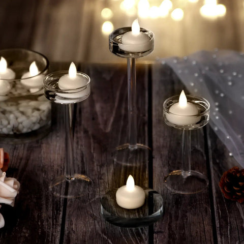 12 Pack Waterproof Floating Tea Light Candles Battery Operated Flameless Submersible Led Lights For Centerpieces Wedding Party Decor Warm White Glow That Epic Vibe