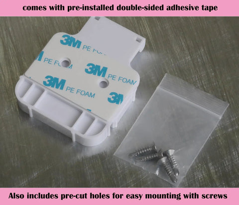 Garage Door Bracket For Alarm Contact Sensors 2nd Gen Just Snap On Install Secure Mount Quick Setup Durable Steel Fits Most Doors 2 Pack For Easy Sensor Alignment