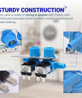 Sturdy Washer Water Inlet Valve With Mounting Bracket Replacement For Whirlpool Kenmore KitchenAid durable ABS plastic build
