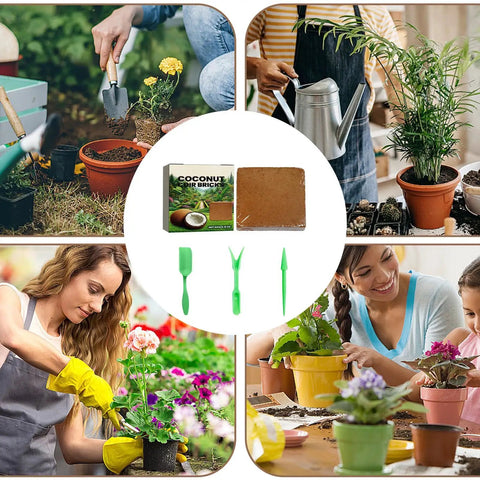 People using PH Balanced Potting Soil For Indoor And Outdoor Plants With Moisture Control And Aerated Texture Using Natural Reusable Fiber