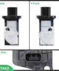 Upgraded Mass Air Flow Sensor for Nissan Altima 2.0L 2.5L 2019-2025, front and back views, 5-pin connector