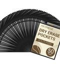 Game Changer Oversized Dry Erase Pocket Sleeves 13 By 10 Inches For 8.5 By 11 Papers and 9 By 12 Worksheets, pack of 50