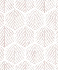 Fresh Dope Geometric Peel And Stick Wallpaper Roll With Killer Matte Stripe Design Waterproof Vinyl Contact Paper Easy To Install Removable Self Adhesive Backing 17 3 X 393 Inches pattern in pink and white leaf design.