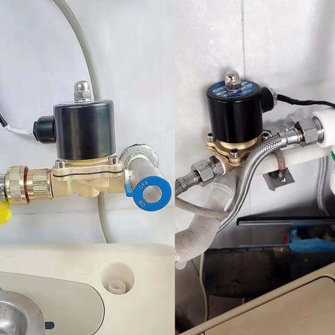 Installed Electric Copper Solenoid Valve Normally Closed For Water Air And Gas 12V DC One Quarter Inch NPT Two Point Five Millimeter Orifice