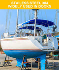 Sailboat at dock showcasing application of All-In-One Grab-And-Go Stainless Steel Flange Bolts Kit With Nuts And Washers