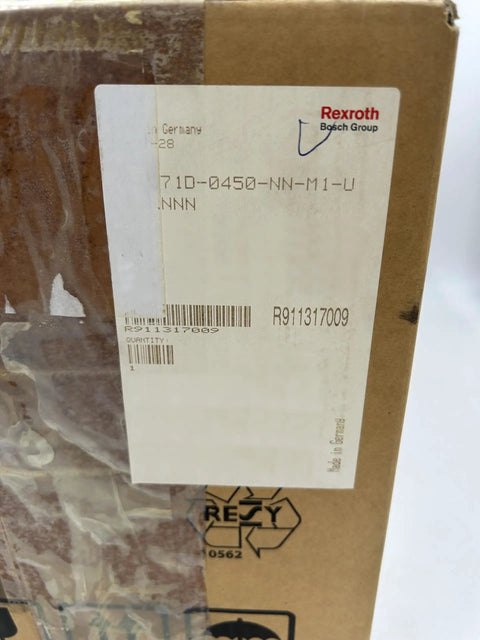 IndraDyn S Synchronous Servo Motor MSK071D-0450-NN-M1-UG2-NNNN Built Beefy Torque For Precision Motion Control Fast Startup Industrial Automation CNC Ready Durable Build OEM Friendly High Performance Motor box label