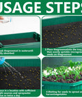Automatic Plant Watering Mat 110 X 25 Inch Self Watering Capillary Mat for Seed Sprouting and Hydroponics - Usage Steps