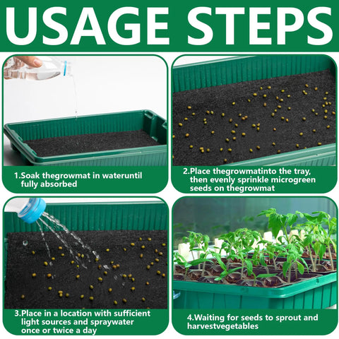 self watering plant mats Automatic Plant Watering Mat 110x25 inch Wicking Pad✓