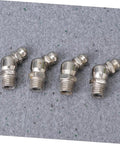 45 Piece Grease Fitting Assortment Kit With Straight Bend And Elbow Styles For Hydraulic Systems And Machinery Maintenance Durable Zerk Fittings