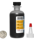 Ultra Fine 44 Micron Graphite Powder, 3 Ounces, 99.9 Percent Pure Military Grade for DIY Projects and Crafting bottle, coin for scale