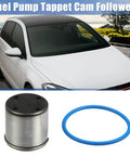 Beefed-Up Fuel Pump Cam Follower For Audi A3 A4 TT 2.0T FSI And VW Golf GTI Jetta Passat with O-ring, displayed in car setup